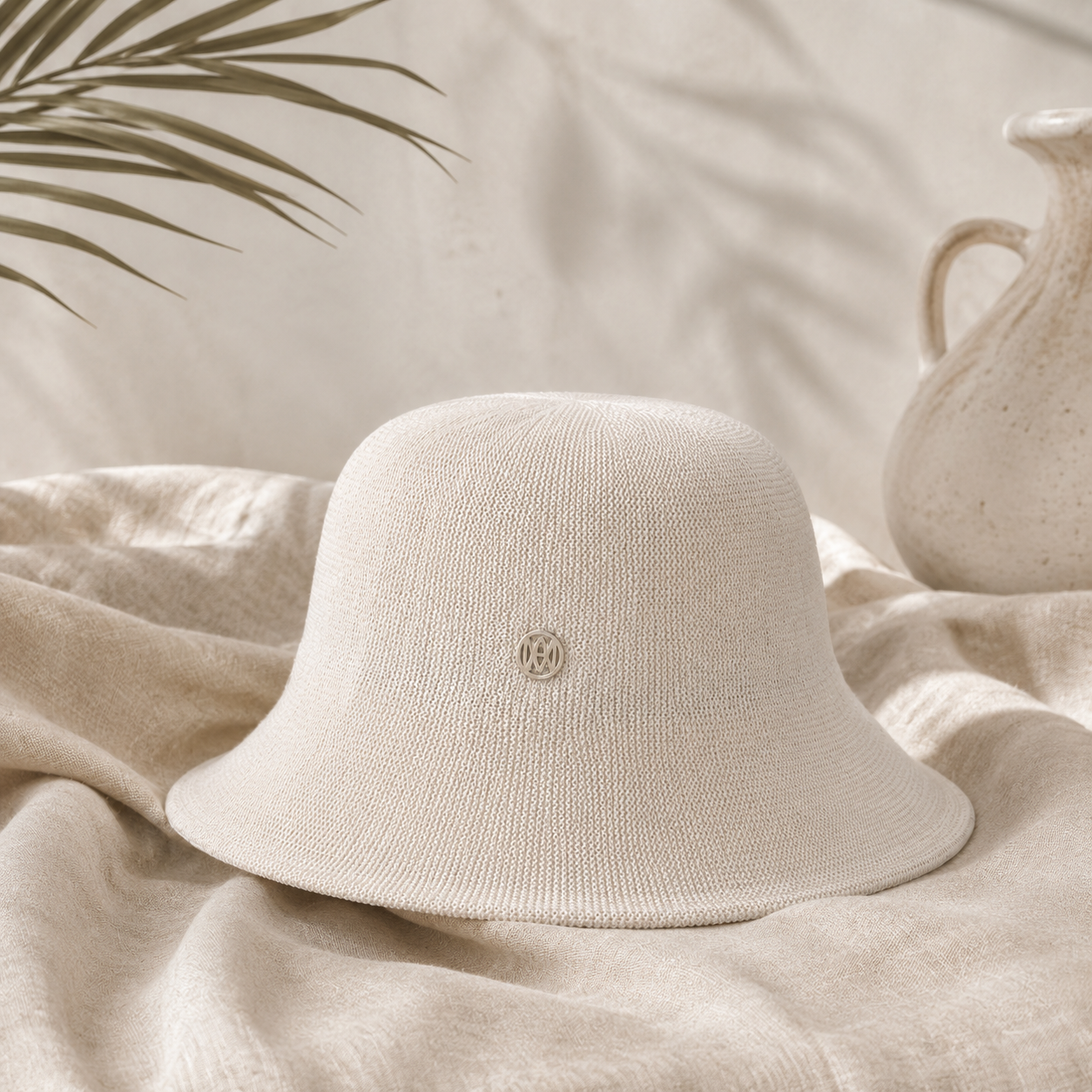 Ivory Woven Bucket Hat