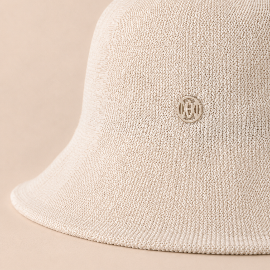 Ivory Woven Bucket Hat