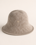 Taupe Woven Bucket Hat