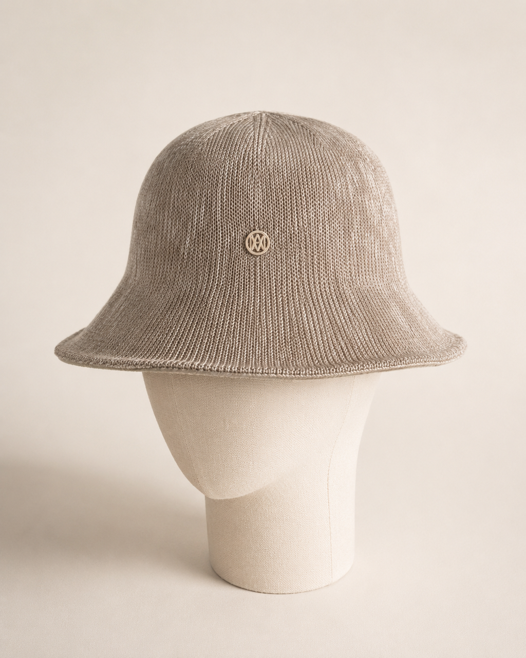 Taupe Woven Bucket Hat