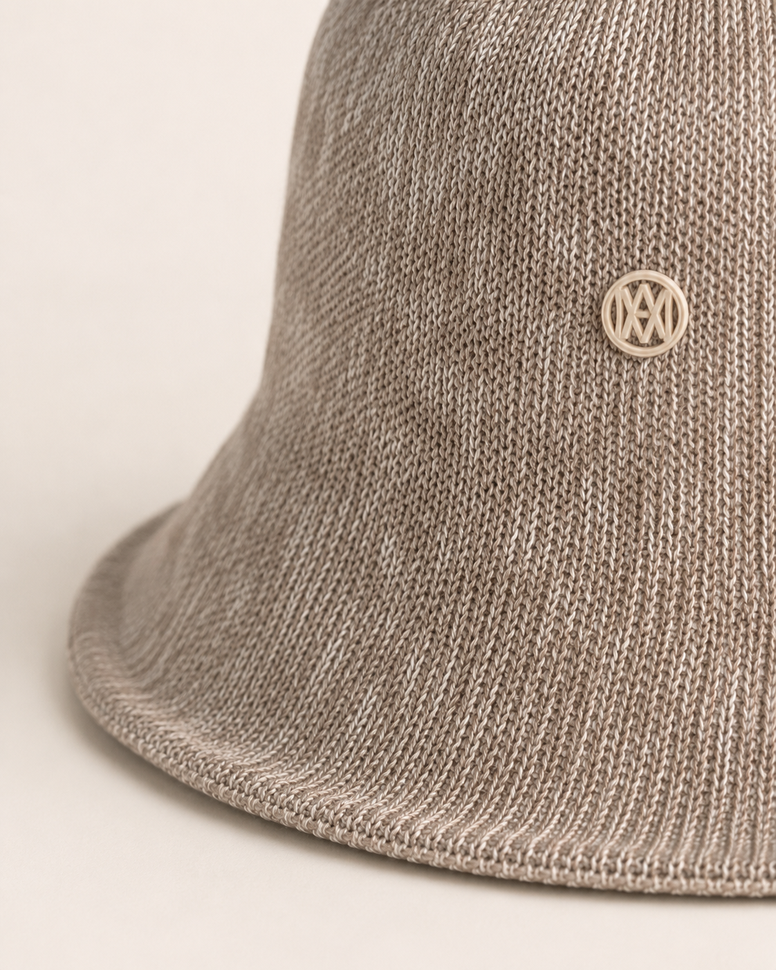 Taupe Woven Bucket Hat