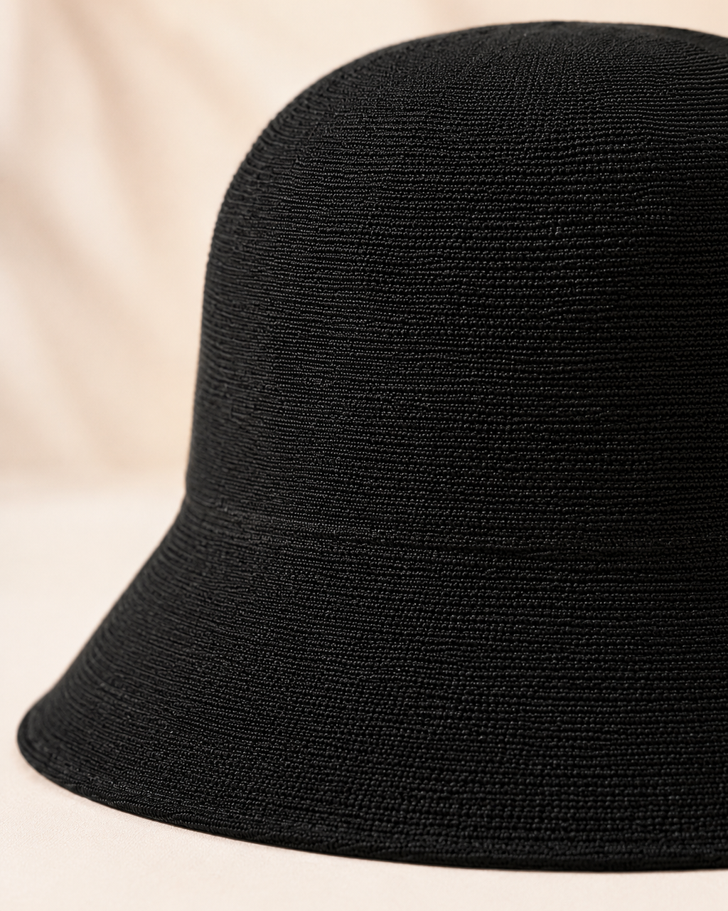 Noir Lyocell Blend Bucket Hat
