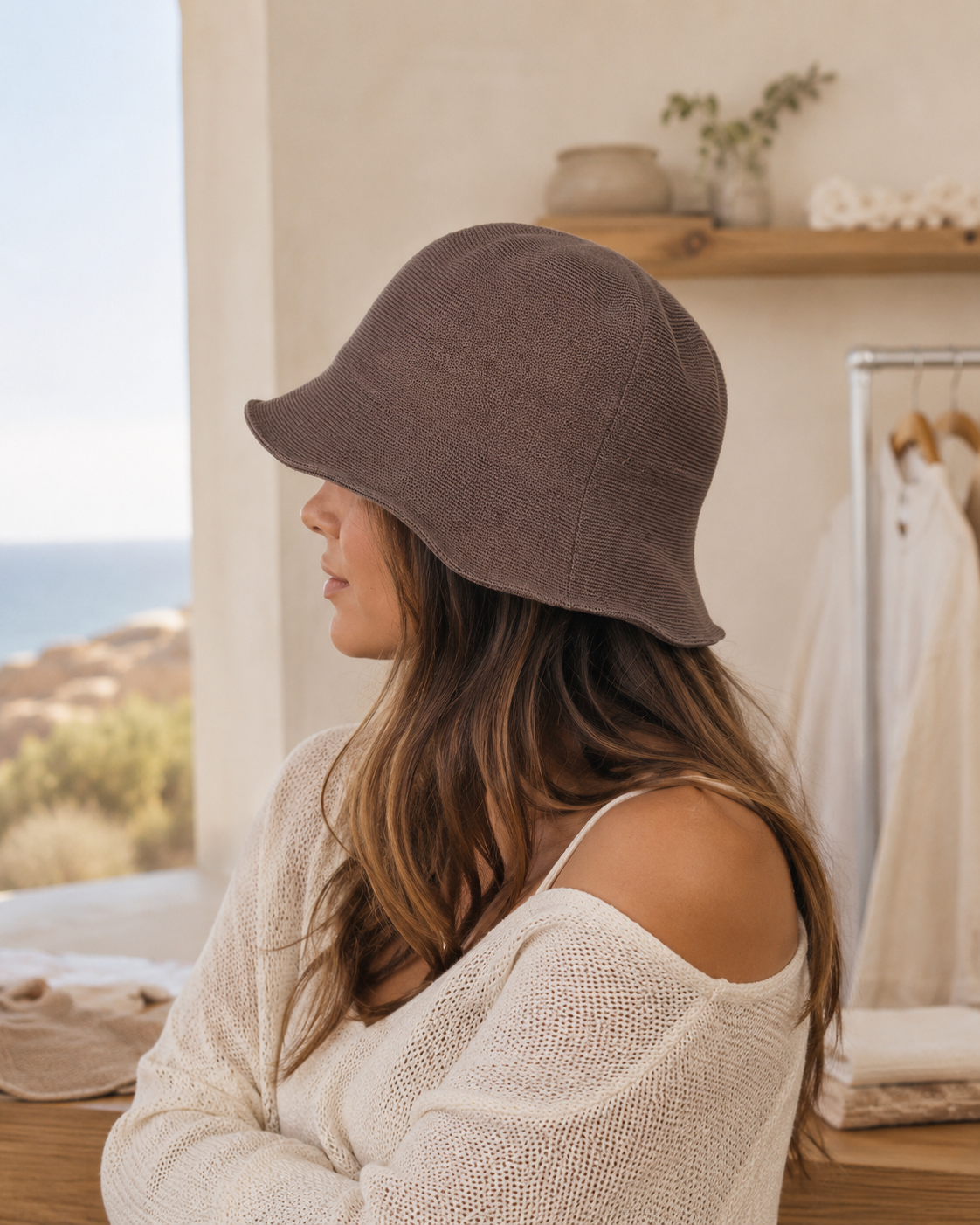 Mocha Soft Bucket Hat
