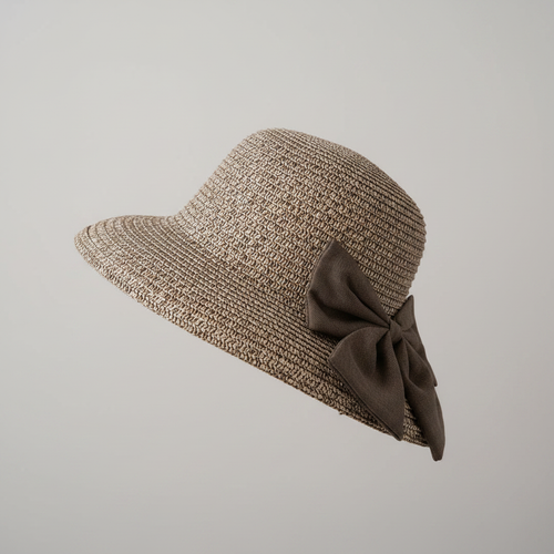 Celeste Woven Sun Hat - side silhouette view